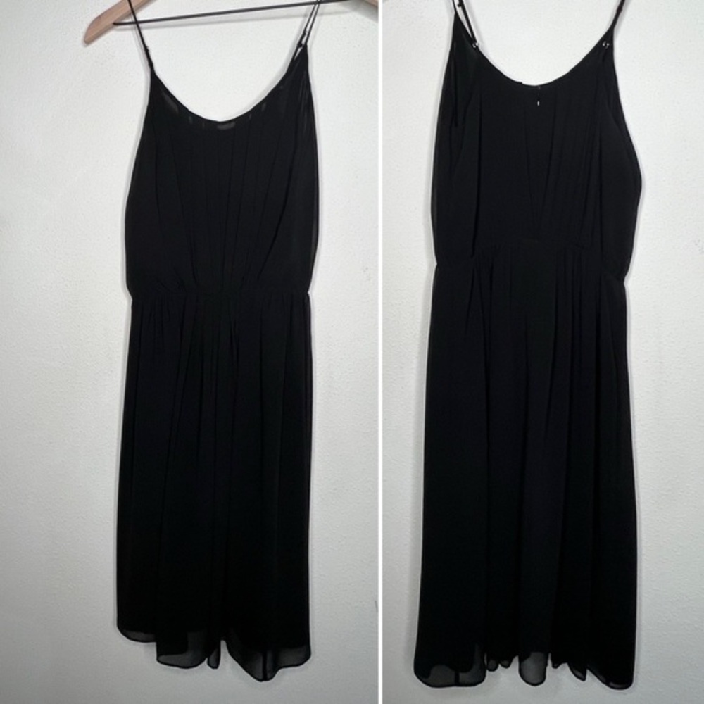 Sandro Spaghetti Strap Midi Dress, Black, size S